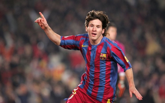 Messi lúc còn tranh tài mang đến Barcelona