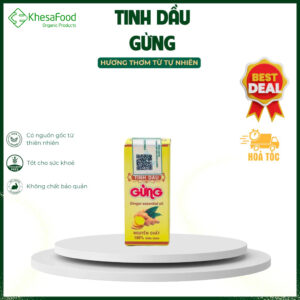 Tinh Dầu Gừng (10ml) – Tinh Dầu Thiên Nhiên Tinh Khiết, Thư Giãn, Cân Bằng